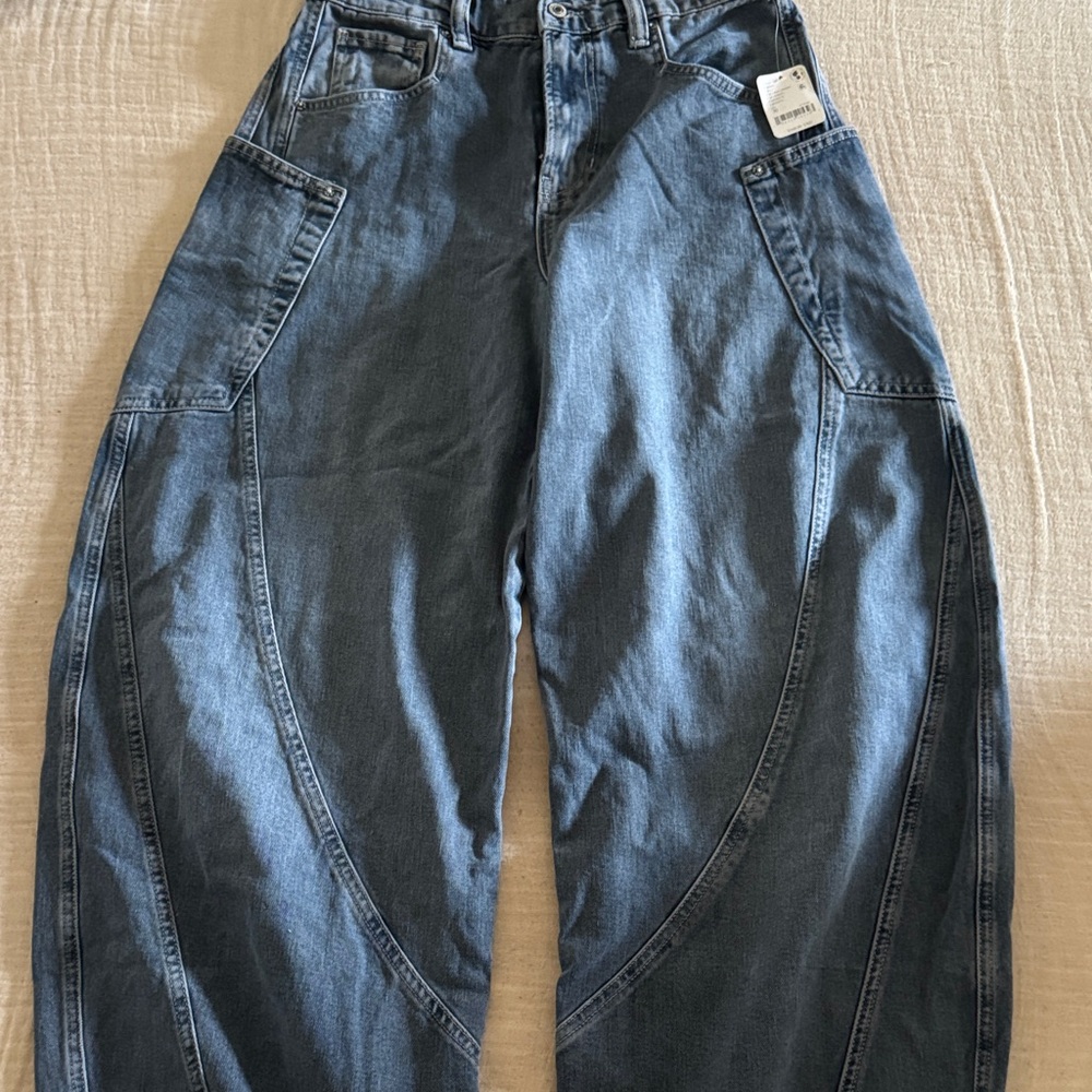 Free people barrel jeans